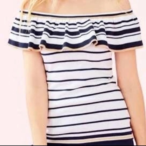 Lilly Pulitzer Shining Sea Stripe, size medium NWOT - Picture 2 of 7